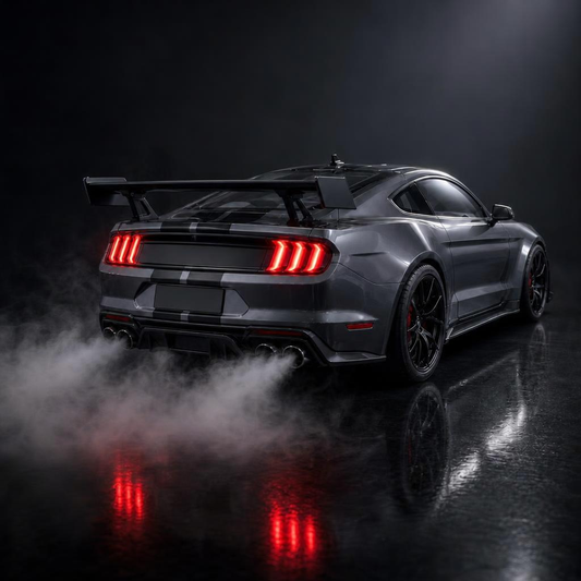 Storm Grey · Raveluno TurboScent™ graphite grey muscle car aroma diffuser with exhaust mist and LED lights