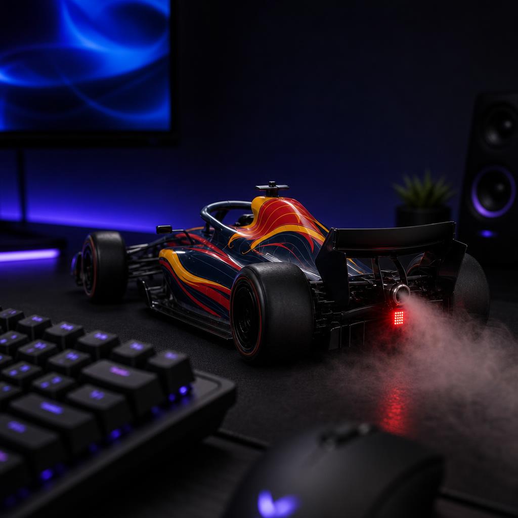TurboScent™ on a gaming desk setup